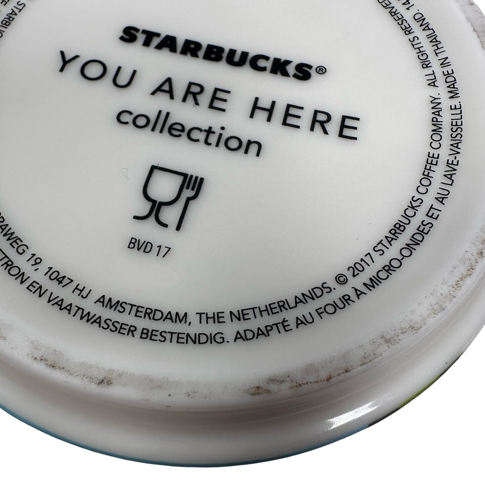 Starbucks You Are Here Switzerland Coffee Mug 14oz Blue Interior 2017 Ceramic - Picture 7 of 8